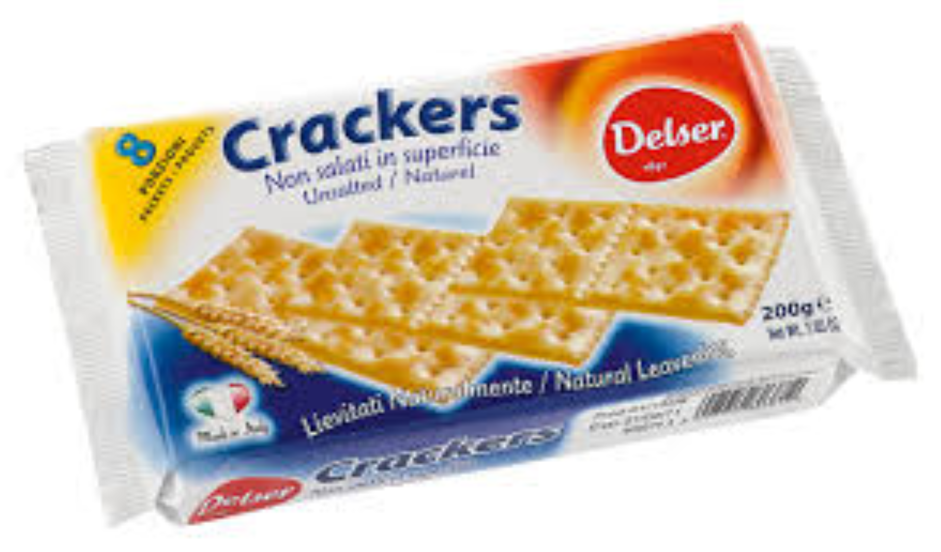 DELSER CRACKER UNSALTED CROSTE 200G